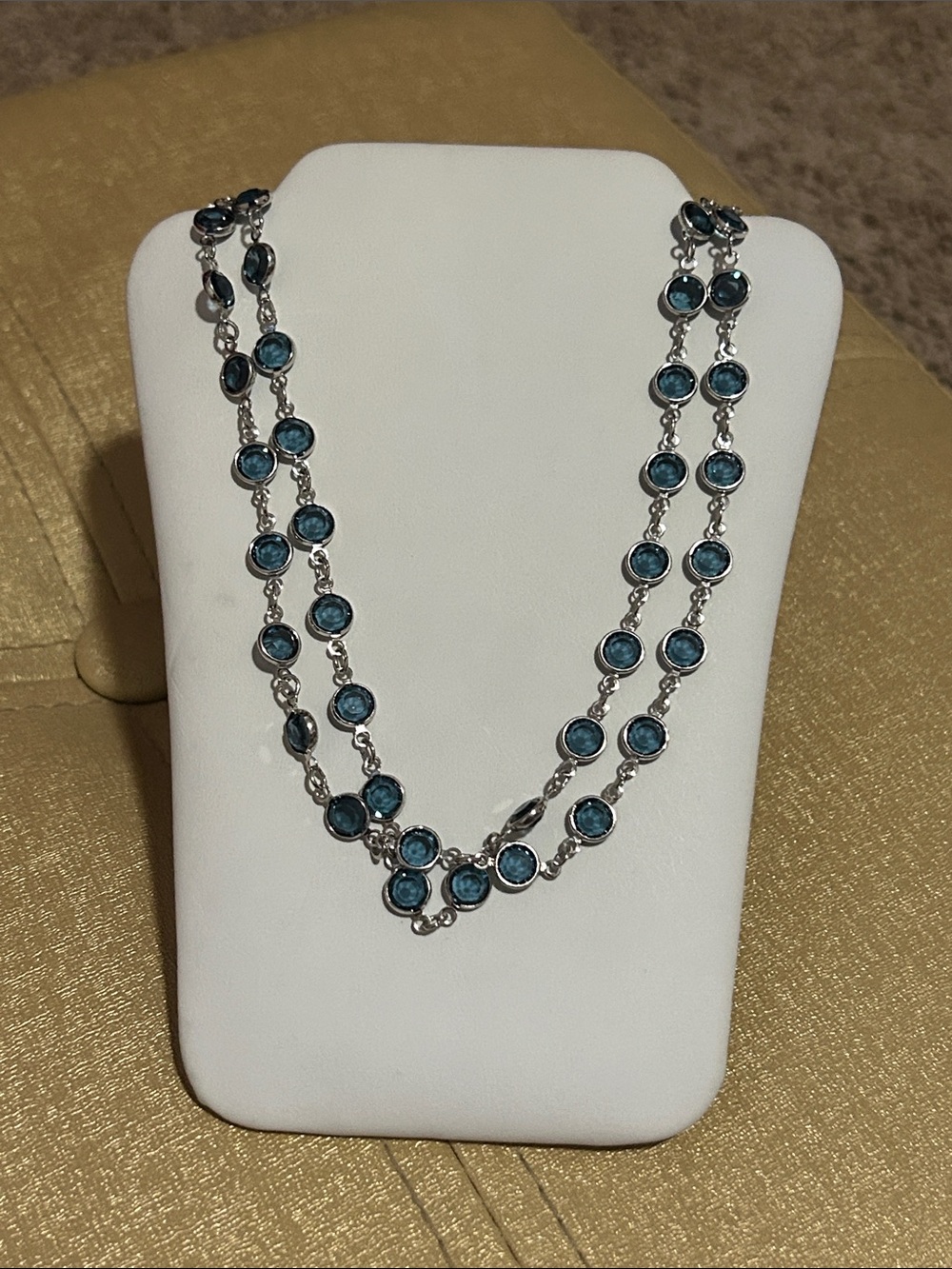 Touchstone Crystal by Swarovski Channel Necklace- Montana